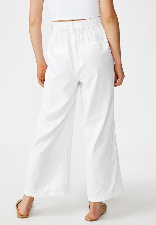 Cotton On - Cindy wide leg pant - white