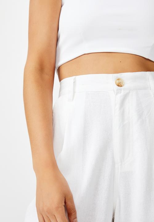 Cotton On - Cindy wide leg pant - white