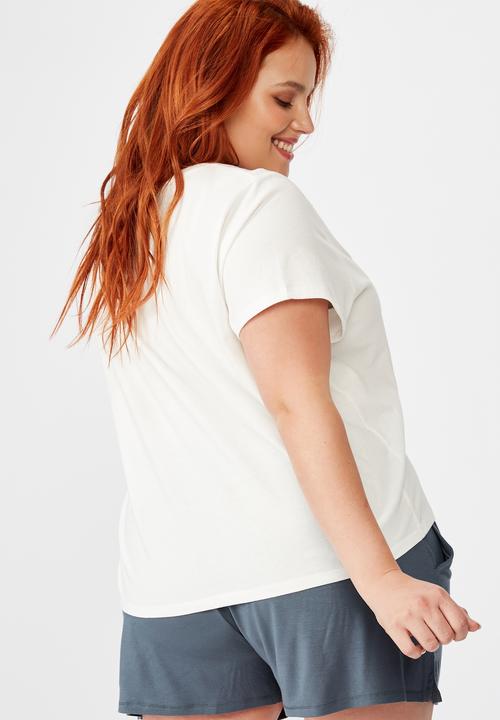 Cotton On - Curve jersey bed t-shirt - lcn gm mariah