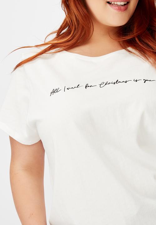 Cotton On - Curve jersey bed t-shirt - lcn gm mariah