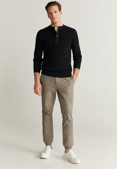 MANGO - Hour sweater - black