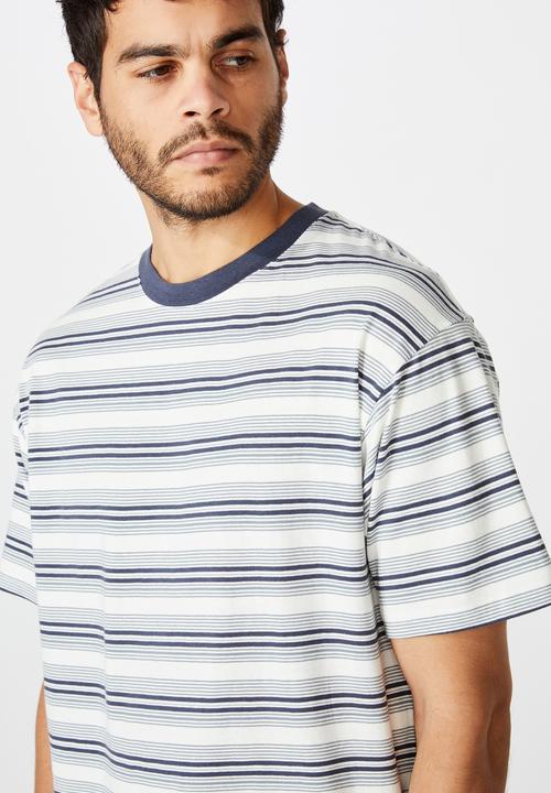 Cotton On - Dylan tee - white & navy 