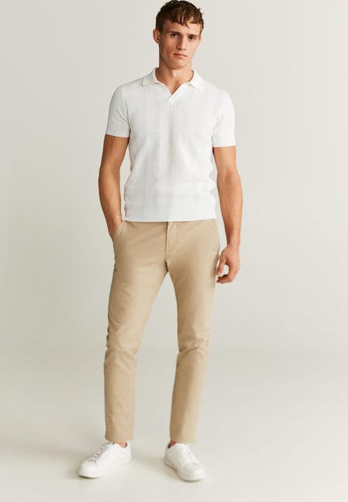 MANGO - Bob polo shirt - natural