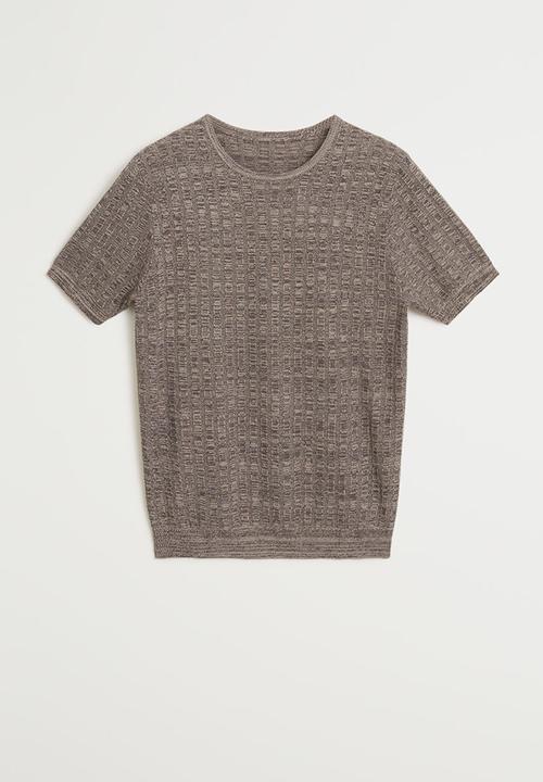 MANGO - Camilo sweater - brown