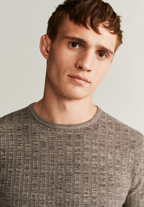 MANGO - Camilo sweater - brown