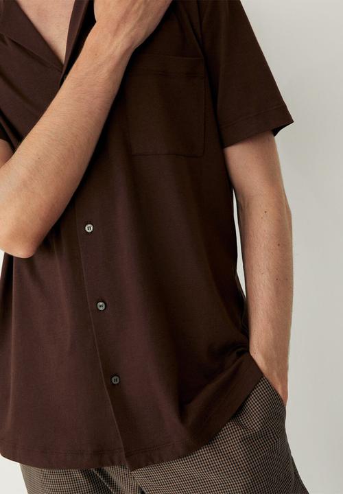 MANGO - Bonheur shirt - brown