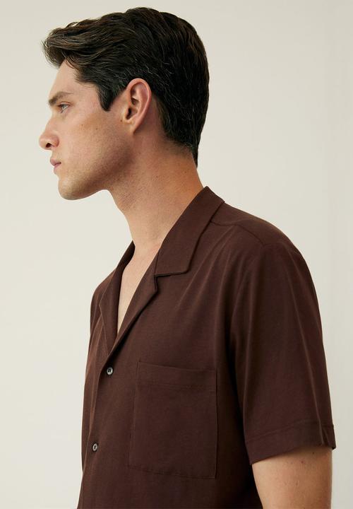 MANGO - Bonheur shirt - brown