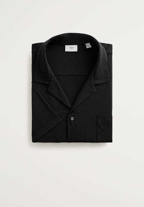 MANGO - Bonheur shirt - black