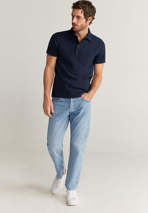 MANGO - Lore polo shirt - navy