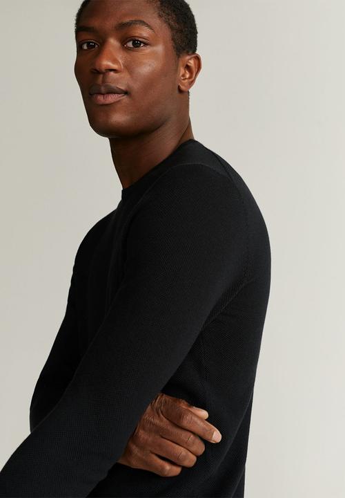 MANGO - Avena sweater - black