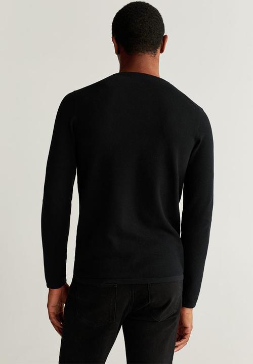 MANGO - Avena sweater - black