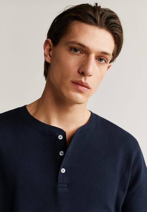 MANGO - Julian T-shirt - navy