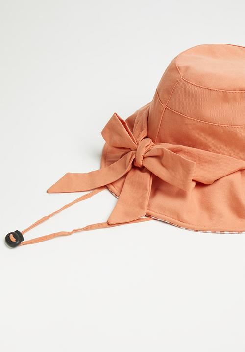 Pop Candy - Girls bow hat - orange