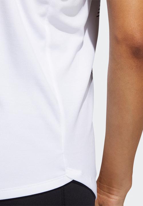 adidas Performance - Boss logo tank top - white