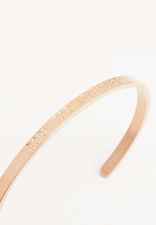 Kapten & Son - Born for adventure bangle - rose gold