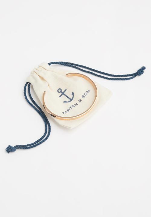 Kapten & Son - Born for adventure bangle - rose gold