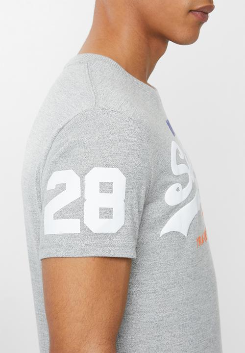 Superdry. - Vintage tri logo tee - grey