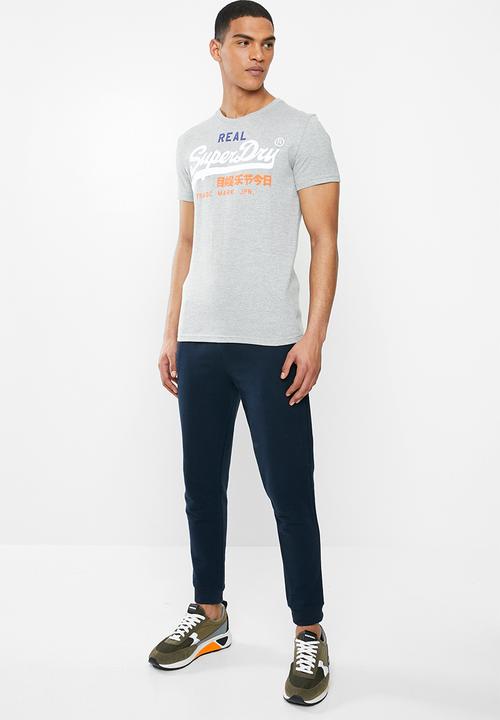 Superdry. - Vintage tri logo tee - grey