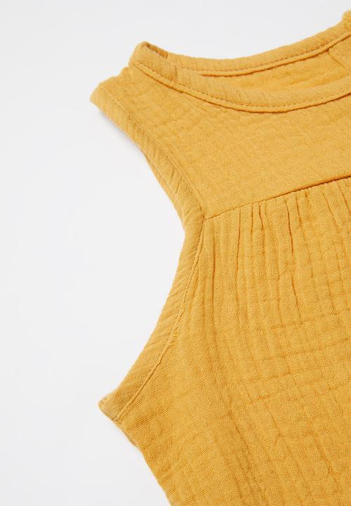 Pop Candy - Girls sleeveless top - yellow