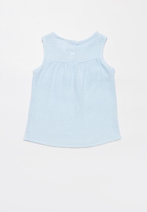 Pop Candy - Girls sleeveless top - blue