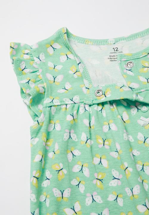 Pop Candy - Girls butterfly playsuit - multi