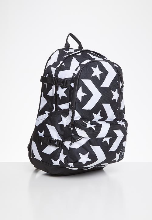 Converse - Converse straight edge backpack - black & white