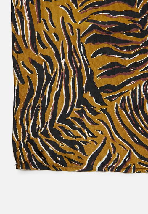 Superbalist - Animal print neckerchief - black & tan
