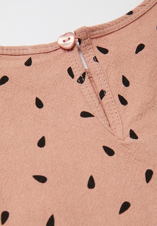 Pop Candy - Girls dress & shorts set - pink & black