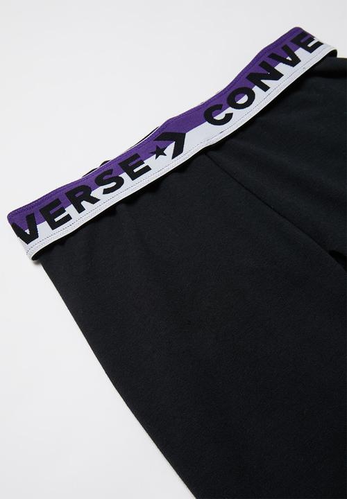 Converse - Converse wordmark knit leggings - black