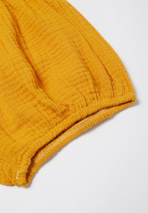 Pop Candy - Girls elastic waist shorts - yellow