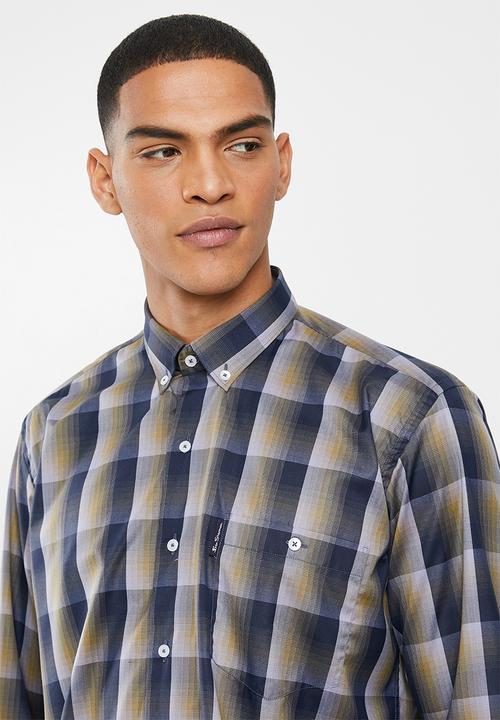 Ben Sherman - Check ls shirt - navy