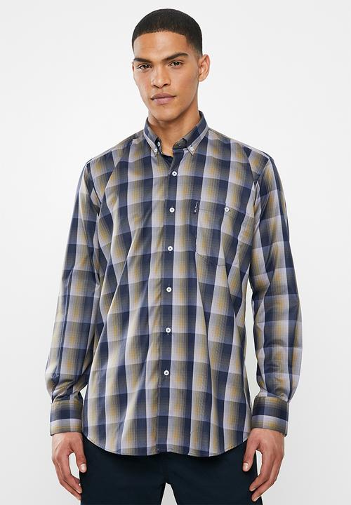 Ben Sherman - Check ls shirt - navy