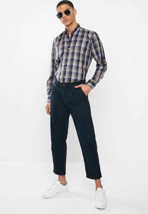 Ben Sherman - Check ls shirt - navy