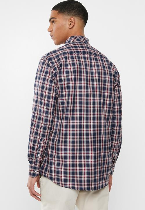 Ben Sherman - Check long sleeve shirt - navy