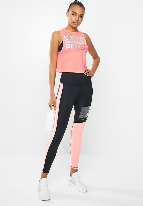 Superdry. - Streetsport crop tank - pink 