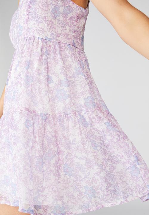 Cotton On - Woven jordy ruffle mini dress - lilac