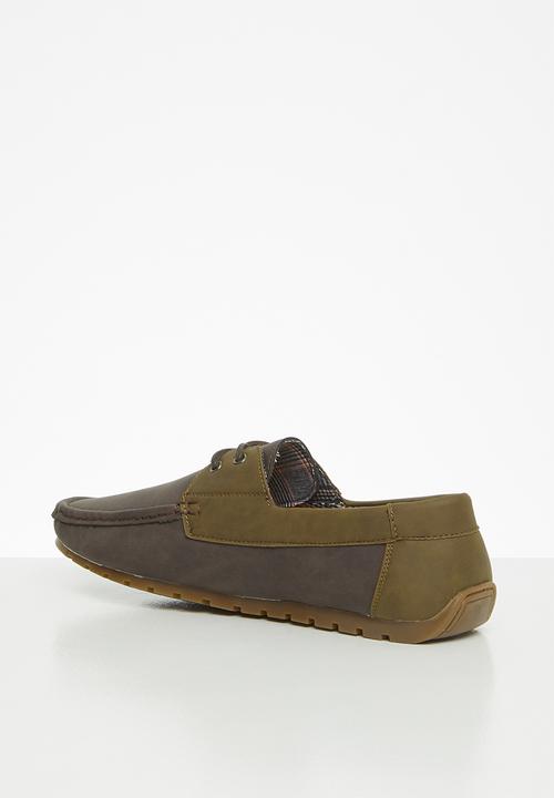 POLO - Mens James boat shoe - khaki