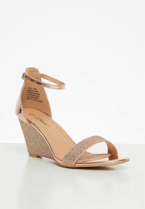 Miss Black - Fippy wedge - rose gold