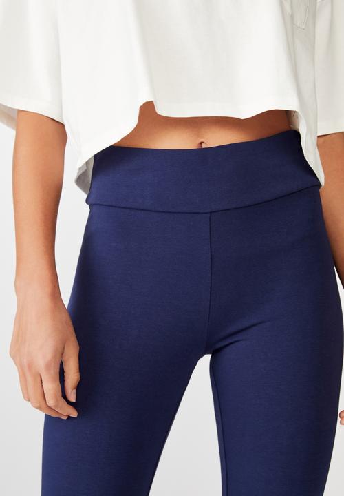 Cotton On - 3/4 high waisted Dylan legging - blue