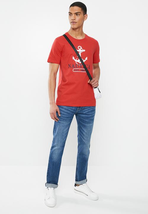 Nautica - Anchor tee - red