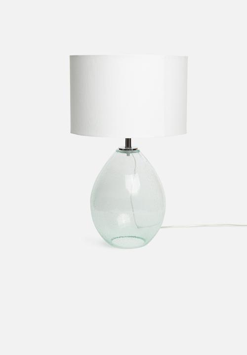 Sixth Floor - Balloon glass lamp base - blue
