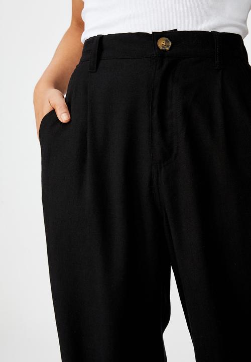 Cotton On - Cindy wide leg pant - black