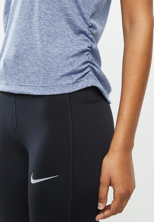 Nike - Yoga ruched tank - blue