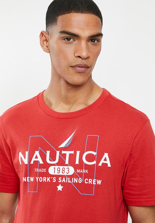 Nautica - New york sailing crew tee - red