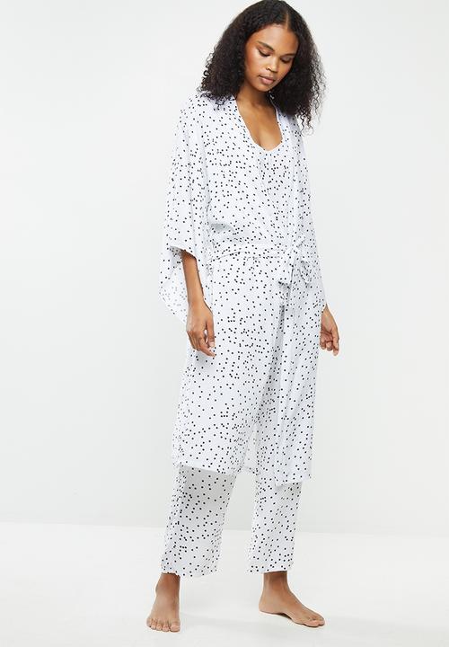 Superbalist - Midi robe - white & black