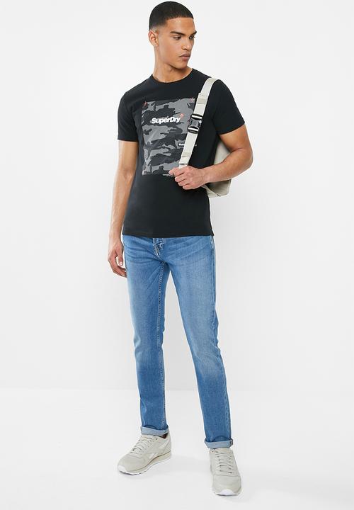 Superdry. - Chromatic tee - black