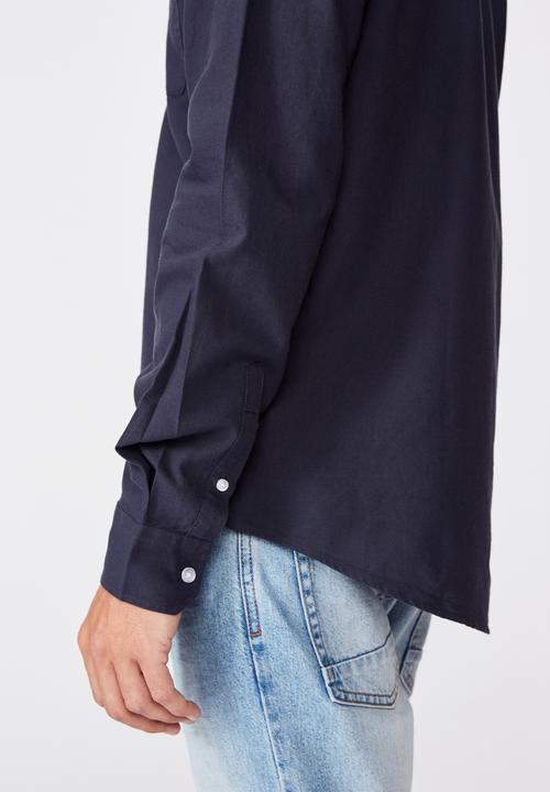 Cotton On - Brunswick shirt 3 - navy  oxford