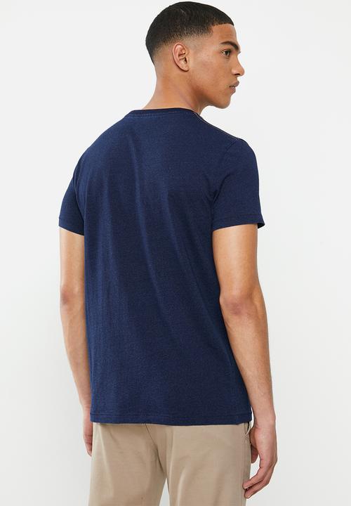 Superdry. - Denim good co print tee - blue