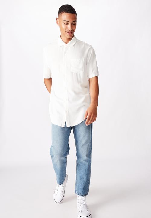 Cotton On - 91 short sleeve shirt - white