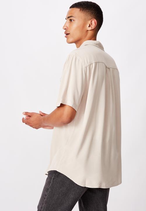 Cotton On - 91 short sleeve shirt - stone